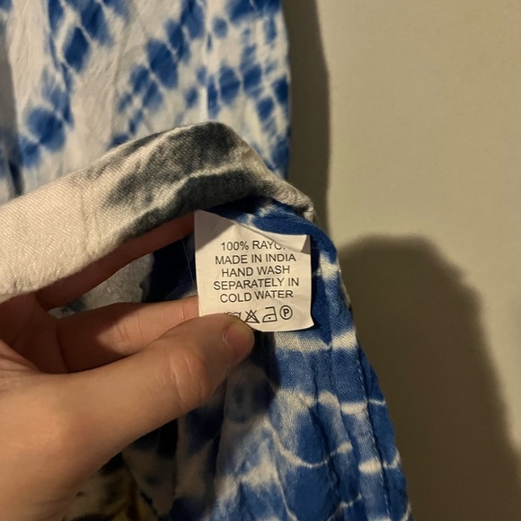 SET OF 3 - One Size Hippie Boho Beachy Tie Dye Flowy Summer Dresses (Free Size) - Picture 13 of 16